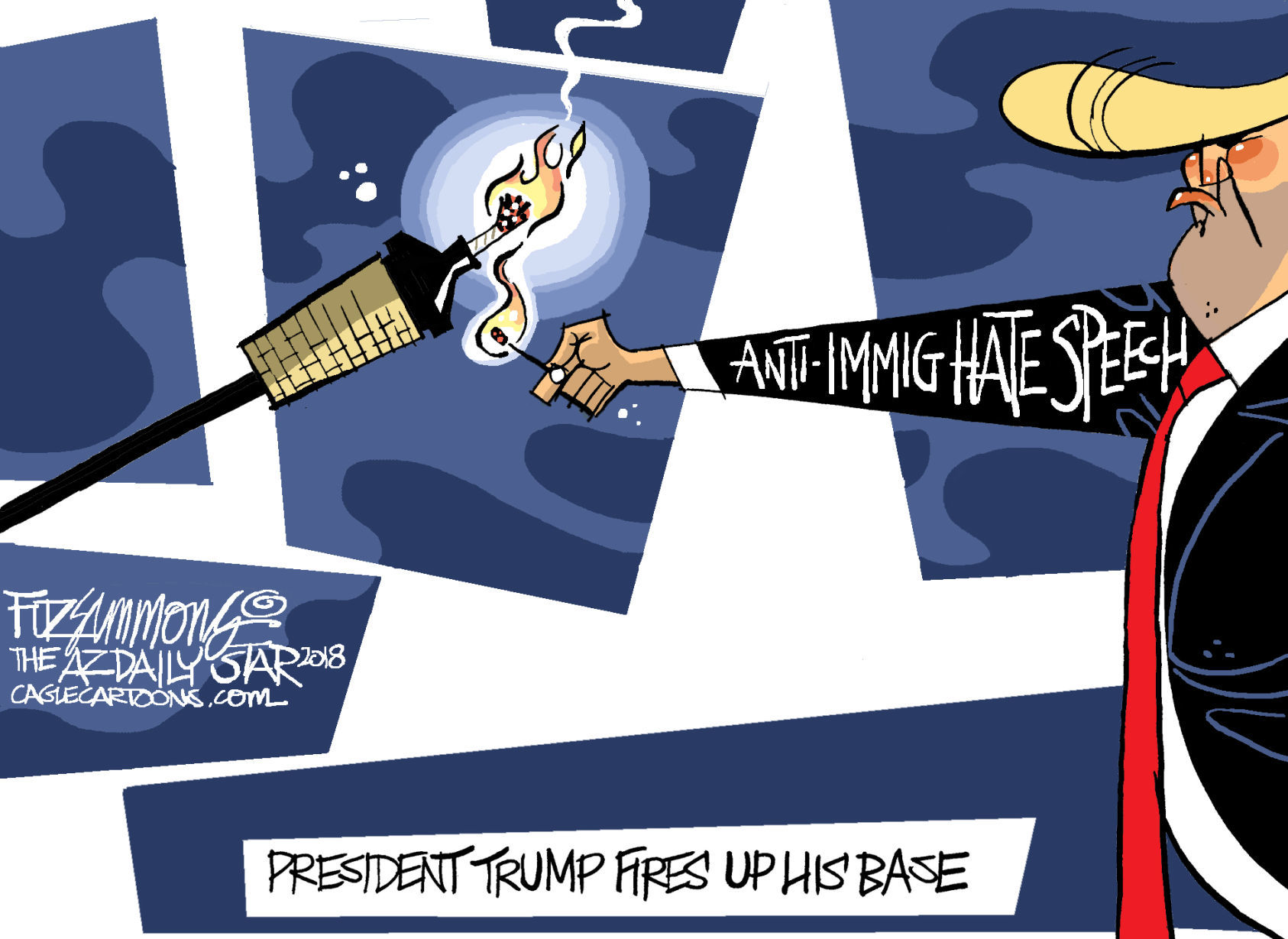 Daily Fitz Cartoon: Exciting the base